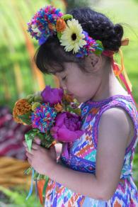 Mexicana Photoshoot flower girl - Credit Bigphatphotos